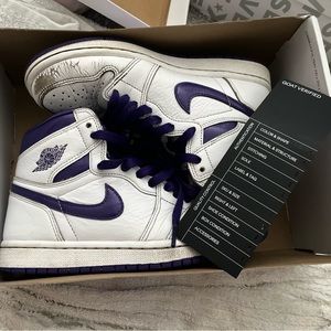 Jordan 1 Court purple
